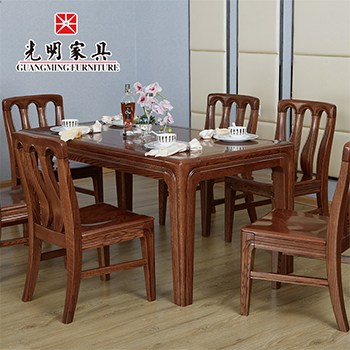 【光明家具】中式現代全實木餐廳餐桌808-4111-160