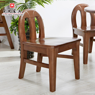 【光明家具】簡約中式榆木茶椅 兒童椅 858-4611-46